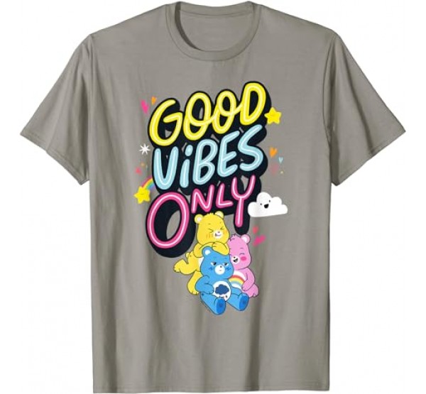 Care Bears Good Vibes Only Grumpy Cheer Funshine Friend Trio T-Shirt Care Bears Good Vibes Only Grumpy Cheer Funshine Friend Trio T-Shirt